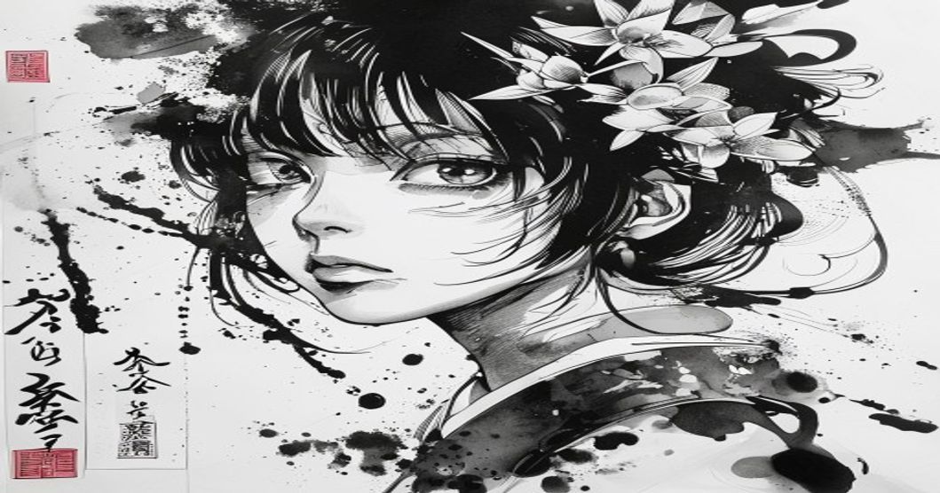 japanese manga ink art