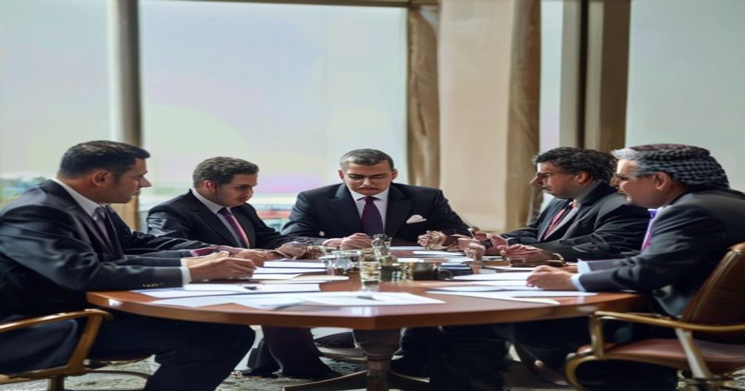 diplomatic meeting middle east
