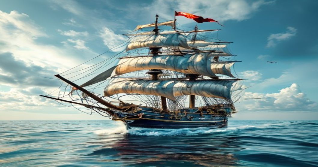 ocean pirate ship