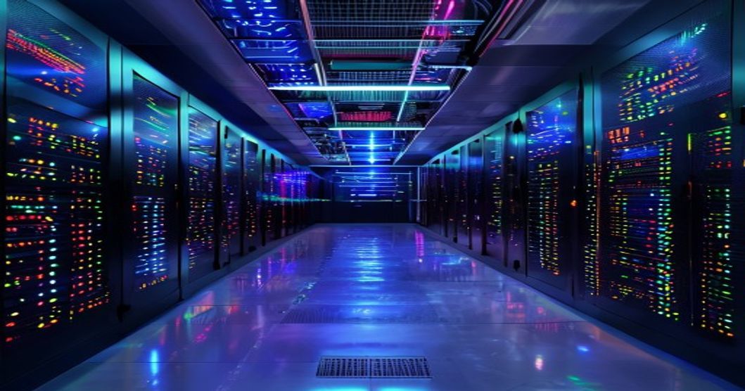 stock market server room