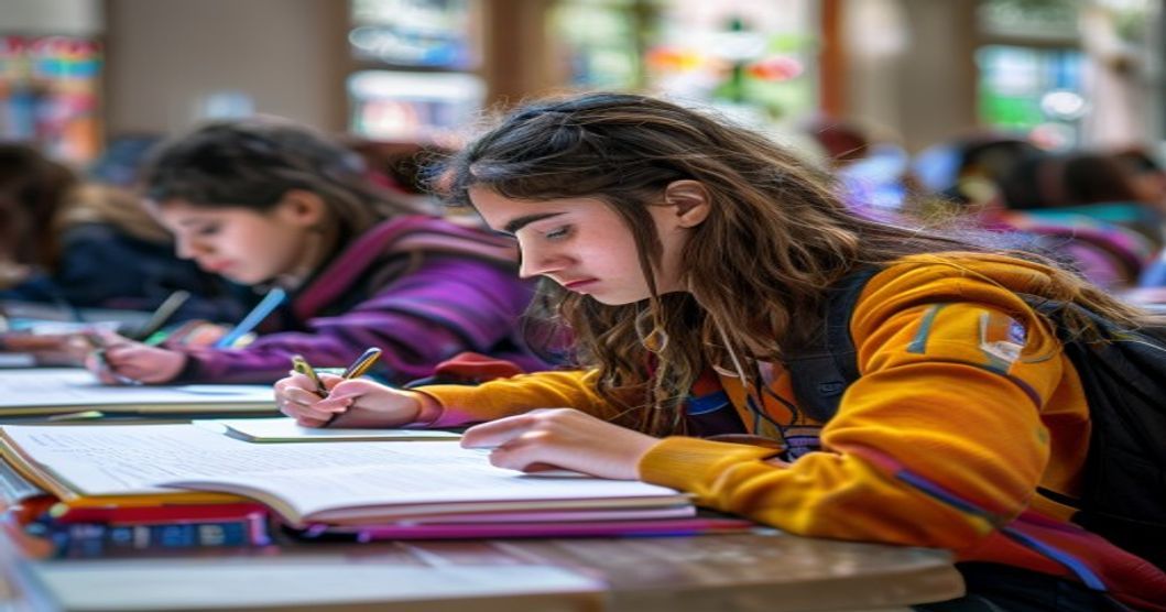 spanish students testing
