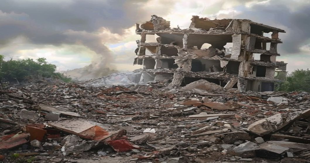 earthquake aftermath ruins