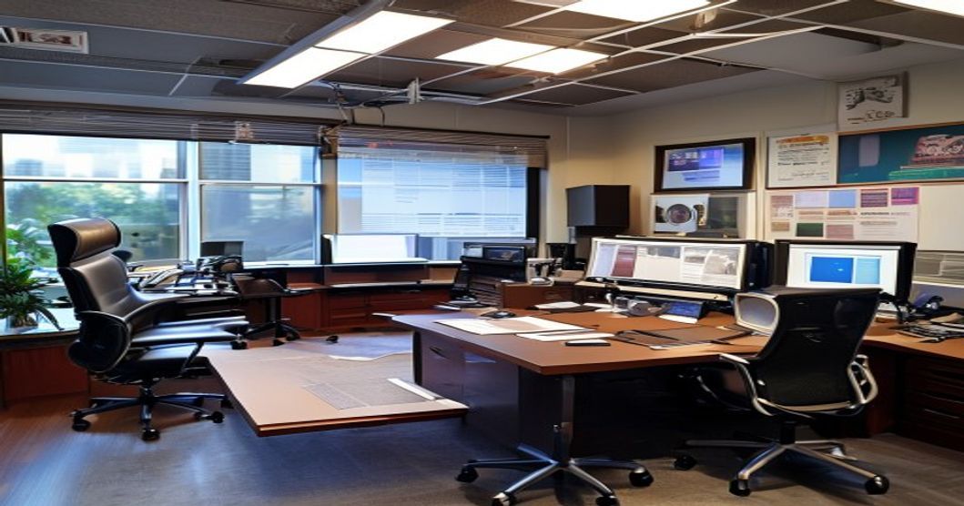 journalism news office