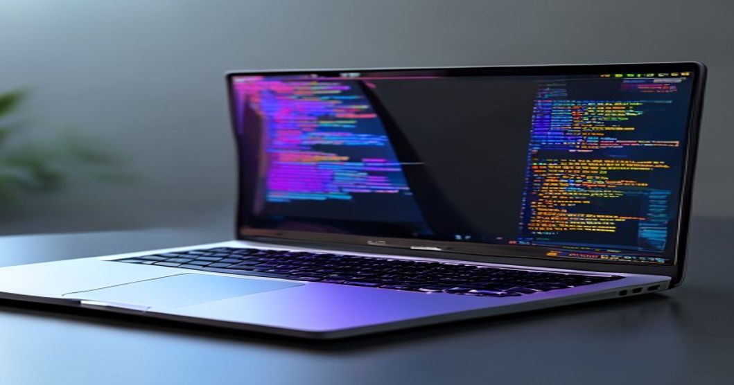 modern coding laptop