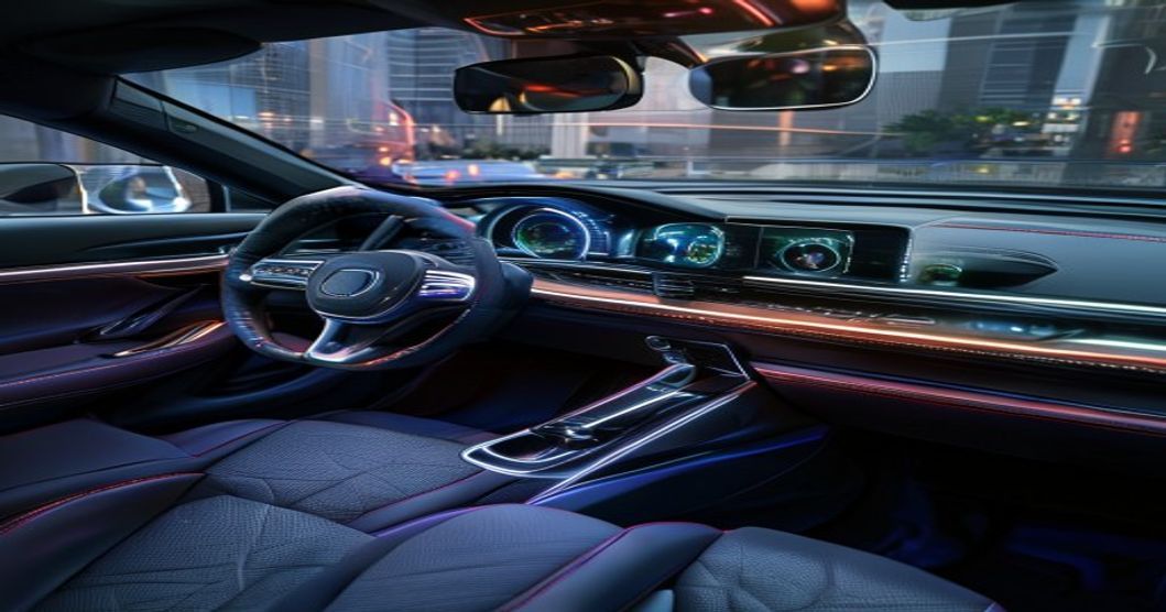 electric car technology interior