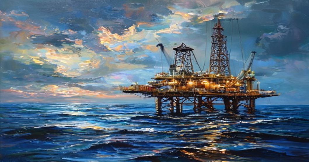 oil rig ocean