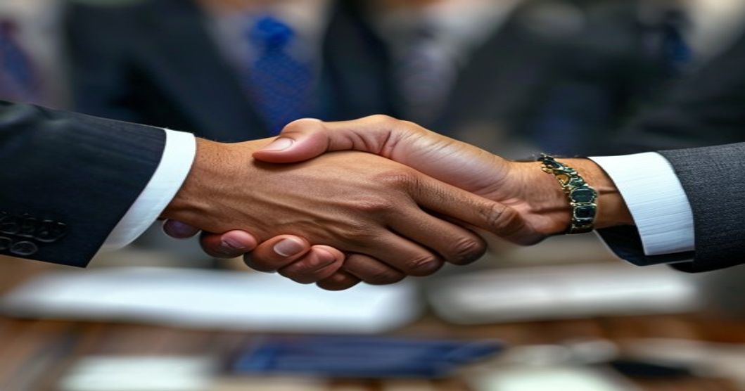 diplomatic meeting handshake