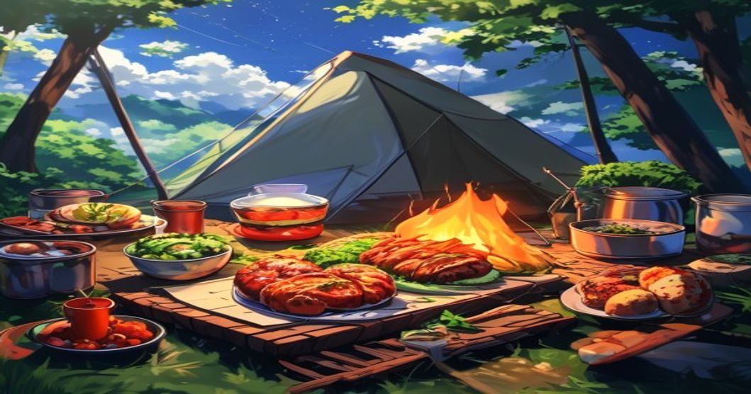 anime food camping