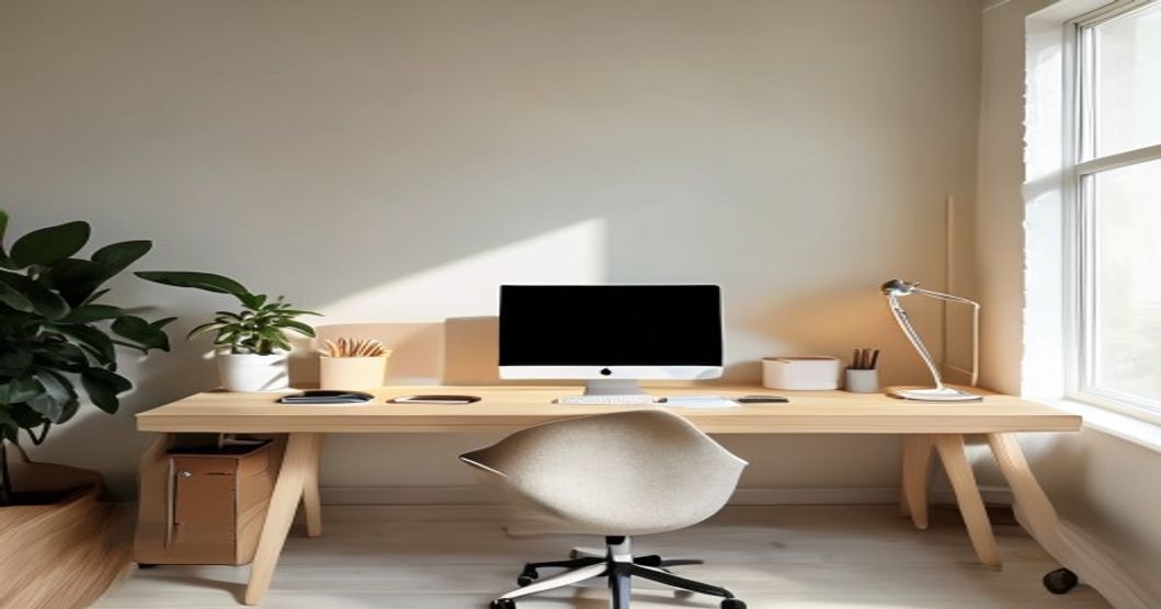 minimalist workspace desk