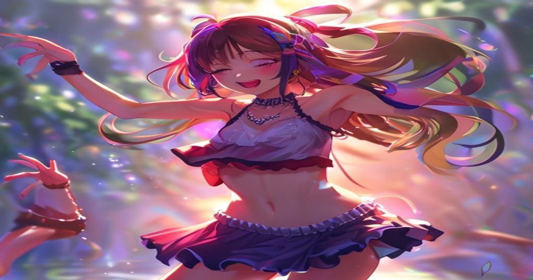 anime girl dancing