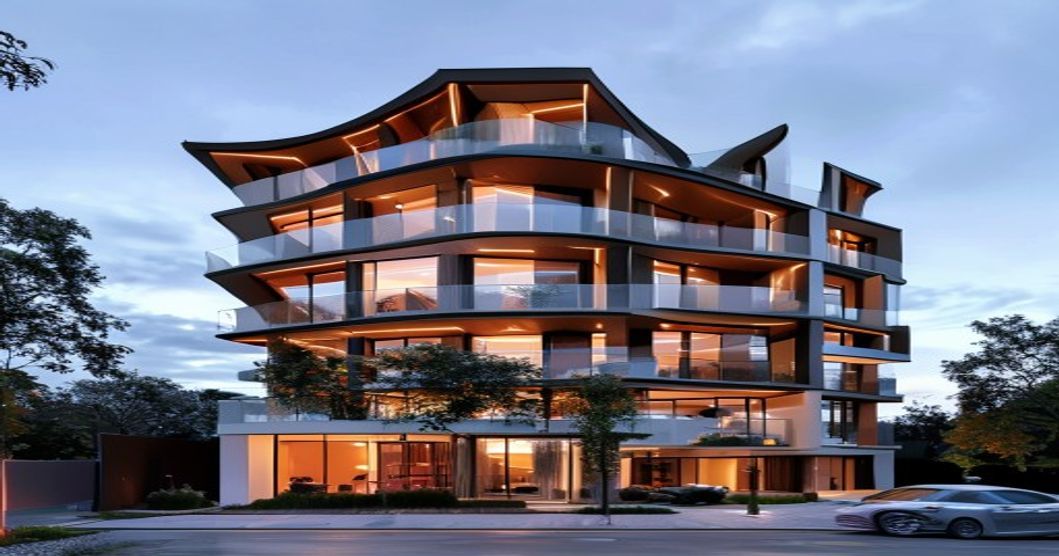 modern apartment building